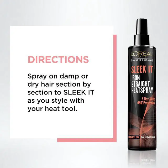 Alt view image 4 of 5 - Advanced Hairstyle Sleek It Iron Straight Heat Spray, 5.7 Ounce