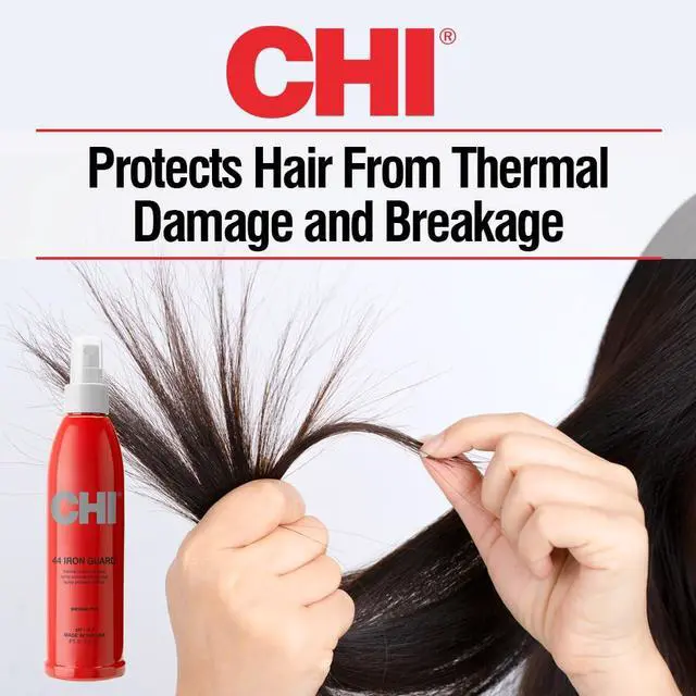 Alt view image 3 of 6 - 44 Iron Guard Thermal Protection Spray for Hair, Heat Damage Shield with Ceramic Minerals, Lightweight Styling Spray, Frizz Control & Shine Enhancer, 8 Fl Oz
