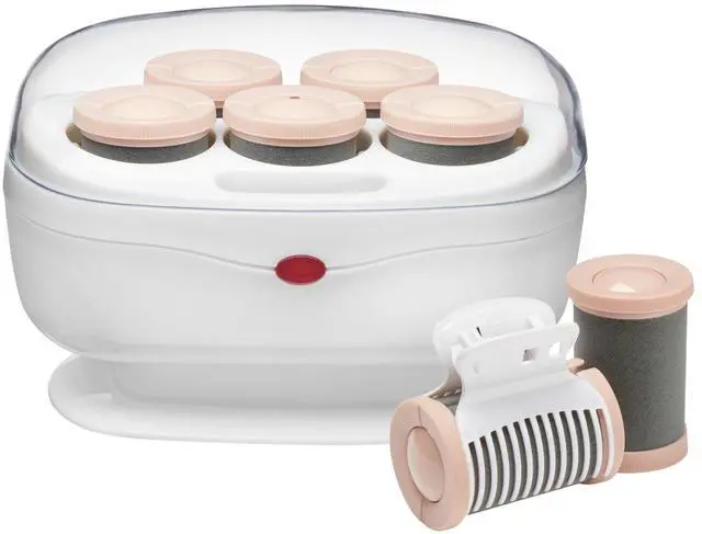 Main image of Jumbo Hot Rollers, Medium to Long Hair, 5-Piece, White