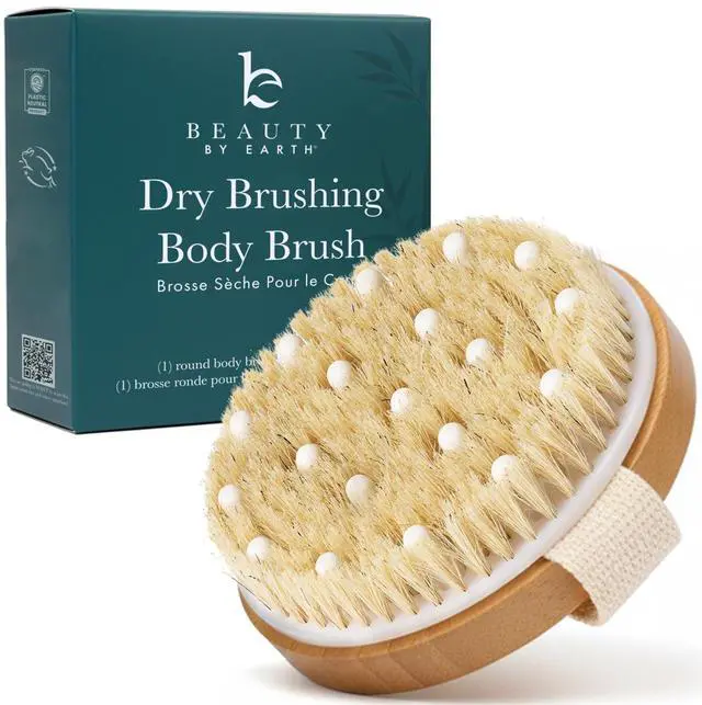 Main image of Dry Brushing Body Brush for Lymphatic Drainage & Cellulite