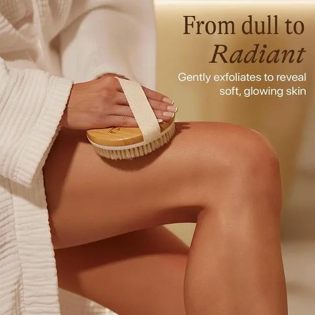Alt view image 5 of 7 - Dry Brushing Body Brush for Lymphatic Drainage & Cellulite