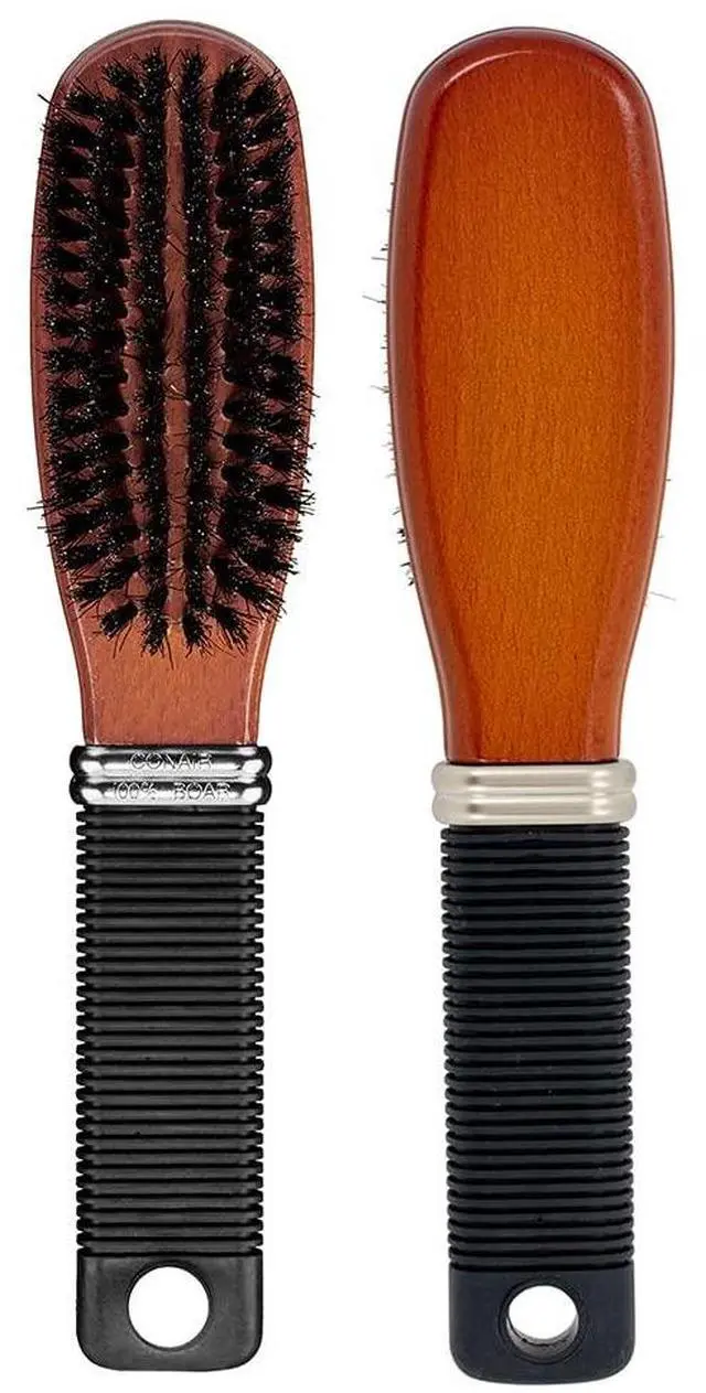 Main image of All Purpose Boar Bristle hairbrush - Hair brush - Hairbrush for Men and Women - Brown