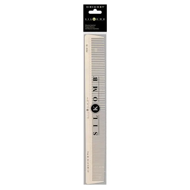 Alt view image 4 of 6 - Silkomb Pro-35 Extra Long Hair Cutting Comb - Silicone-Injected, Seamless Teeth with Dual Tooth Pattern for Precision Cutting, Styling, Ideal for All Hair Types