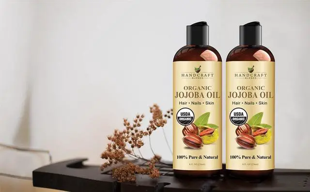 Alt view image 6 of 6 - USDA Organic Jojoba Oil | Cold-Pressed | 8 Fl Oz | 100% Pure & Natural | for Hair, Skin & Face | Premium Grade Carrier Oil | for Massage & Aromatherapy | Hexane-Free