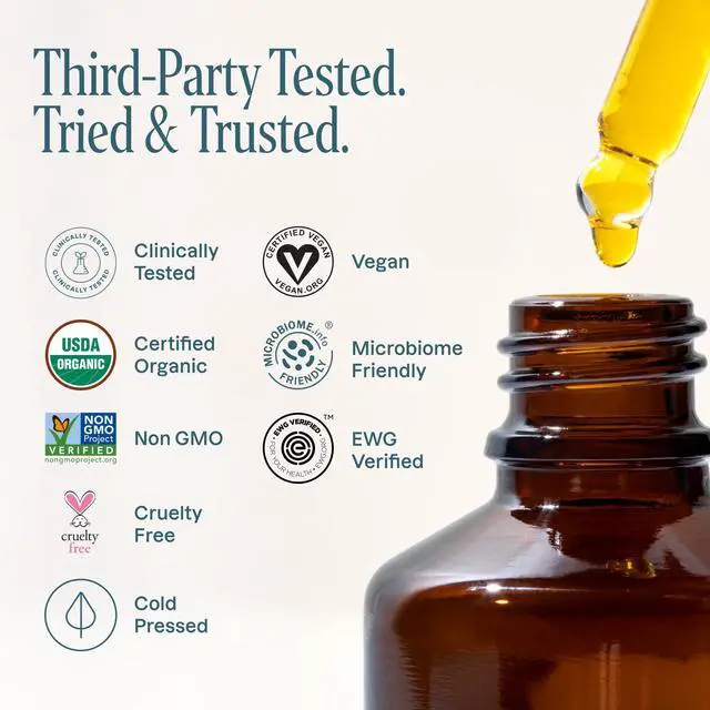 Alt view image 6 of 7 - Organic Jojoba Oil, 100% Pure (4oz) | Moisturizing for Face, Hair, Skin & Nails | Natural Cold Pressed Hexane Free | Base Carrier Oil