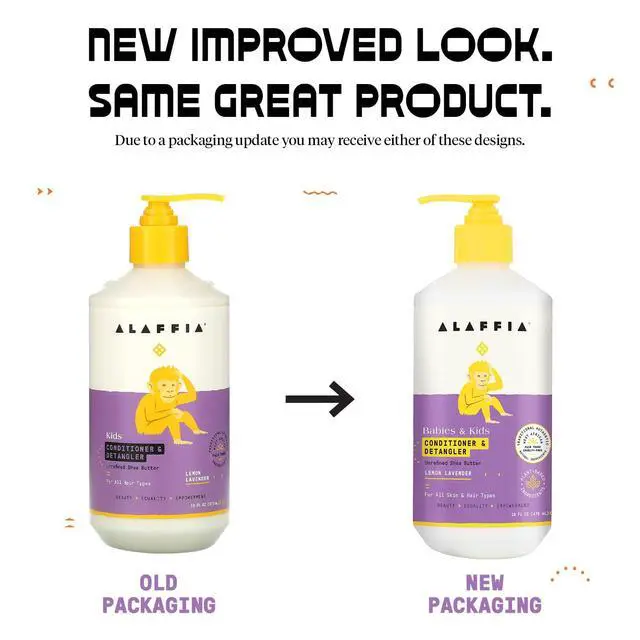 Alt view image 2 of 5 - Kids Conditioner & Detangler, Lemon Lavender Moisturizing Shea Butter Hair Conditioner for Children, 16 Oz