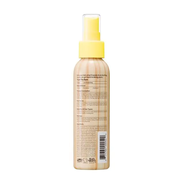 Alt view image 6 of 6 - Revitalizing 3 in 1 Leave In Conditioner - Anti Frizz Detangler - Color Friendly with UV Protection - Enriched with Coconut Oil and Banana - 4 oz