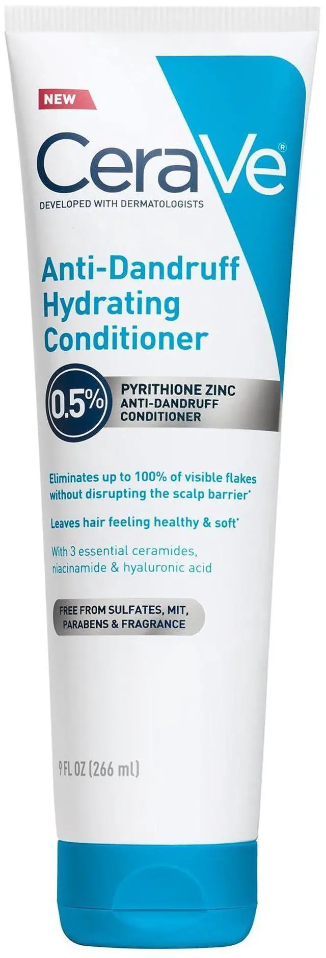 Main image of Hydrating Anti Dandruff Conditioner, 0.5% Pyrithione Zinc Dandruff Treatment With Ceramides, Hyaluronic Acid & Niacinamide, Helps Eliminate Flakes & Reduce Itchy Scalp, Sulfate Free Conditioner