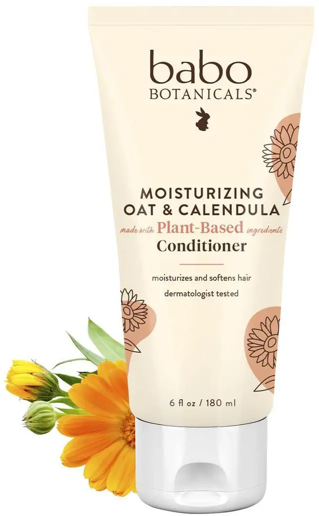 Main image of Moisturizing Oat & Calendula Conditioner - Silicone-Free - For Dry or Sensitive Skin - For all ages - Vegan - Lightly Scented