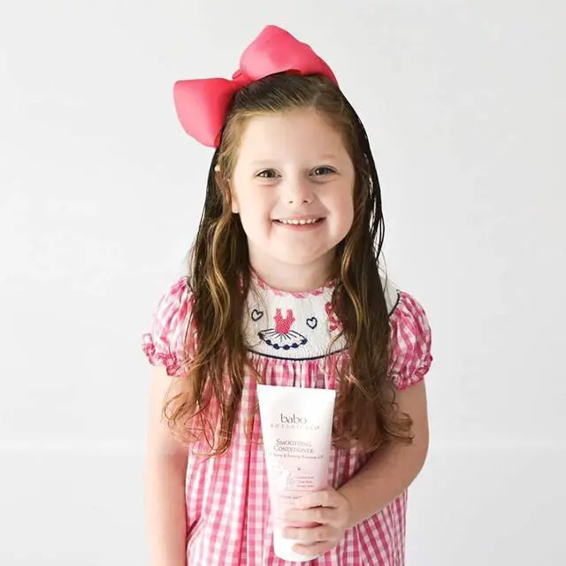Alt view image 7 of 7 - Smoothing Conditioner with Evening Primrose Oil, Coconut Oil and Provitamin B5 - For Babies, Kids and Adults with Tangly or Unruly Hair - Vegan