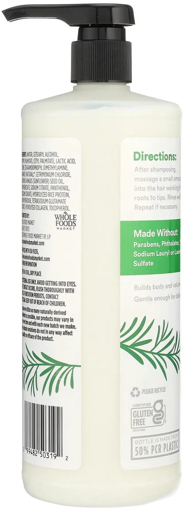Alt view image 2 of 6 - Volume & Thickness Conditioner with Rice Protein & Collagen, Rosemary Mint Scent, 32 Fl Oz