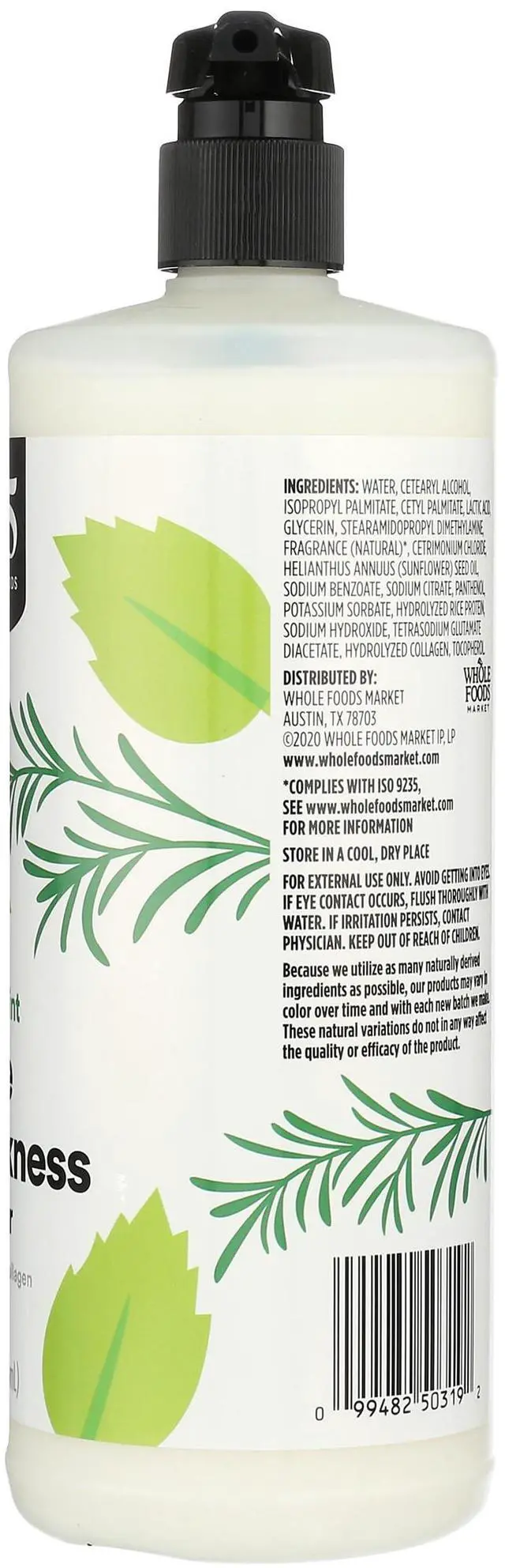 Alt view image 5 of 6 - Volume & Thickness Conditioner with Rice Protein & Collagen, Rosemary Mint Scent, 32 Fl Oz