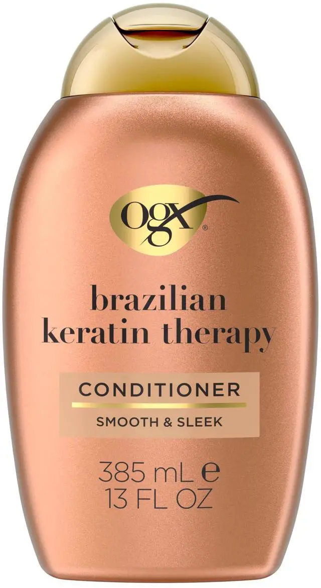 Main image of Ever Straightening + Brazilian Keratin Therapy Hair-Smoothing Conditioner with Coconut Oil, Cocoa Butter & Avocado Oil, Paraben-Free, Sulfate-Free Surfactants