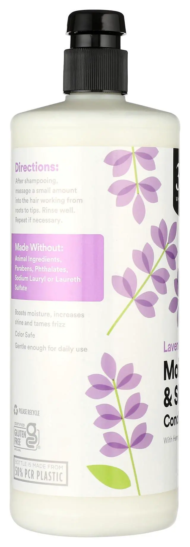 Alt view image 4 of 6 - Moisture & Shine Conditioner with Hemp Seed & Argan Oil, Lavender Scent, 32 Fl Oz