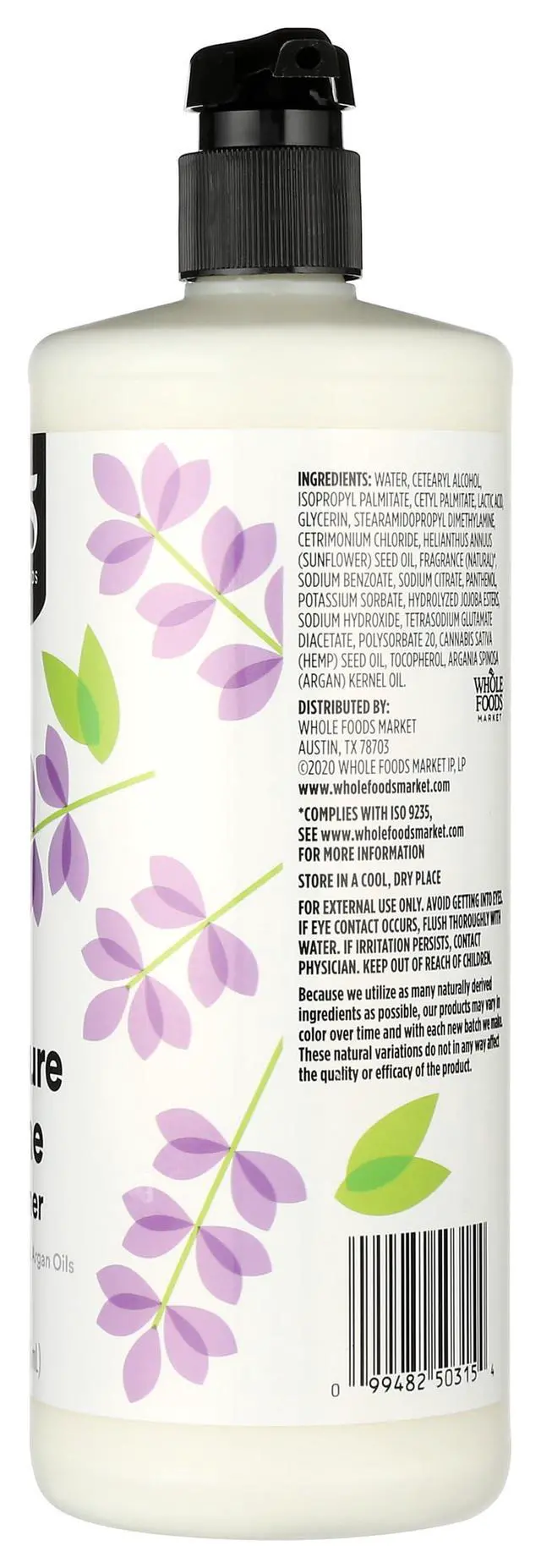 Alt view image 5 of 6 - Moisture & Shine Conditioner with Hemp Seed & Argan Oil, Lavender Scent, 32 Fl Oz