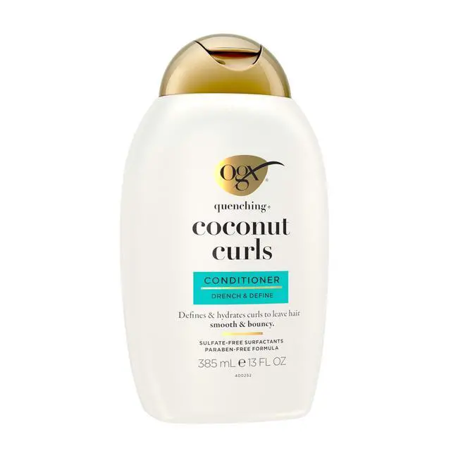 Alt view image 2 of 7 - Quenching + Coconut Curls Curl-Defining Conditioner, Nourishing Curly Hair Conditioner with Coconut /Citrus Oil & Honey, Paraben-Free with Sulfate-Free Surfactants, 13oz