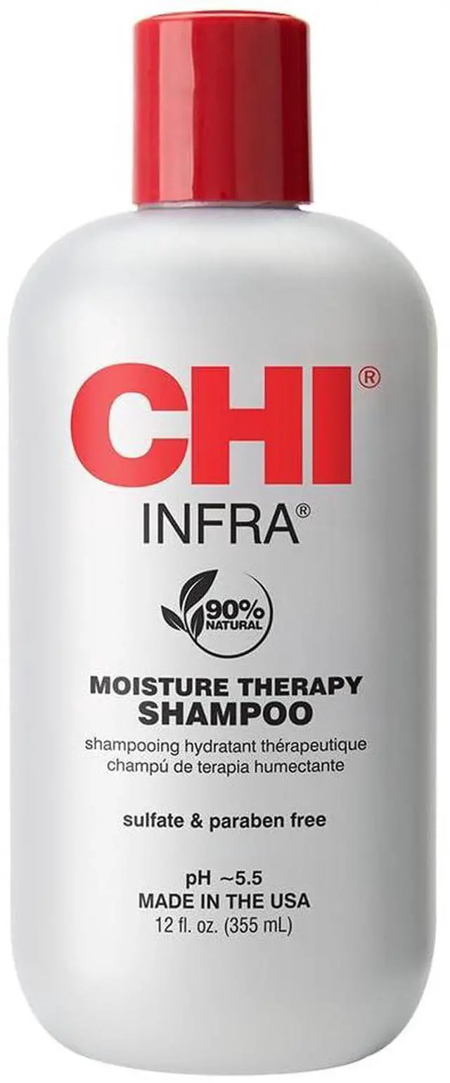 Main image of Infra Shampoo, Gently Cleanses Scalp & Hair, Hydrating & Nourishing For All Hair Types, Designed for Heat Damaged Hair, Sulfate, Paraben, & Cruelty-Free, 12 Oz