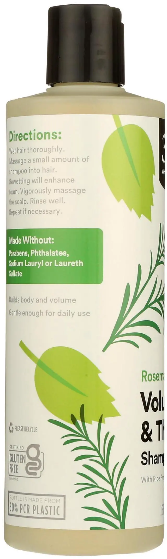 Alt view image 4 of 6 - Volume & Thickness Shampoo with Rice Protein & Collagen, Rosemary Mint Scent, 16 Fl Oz