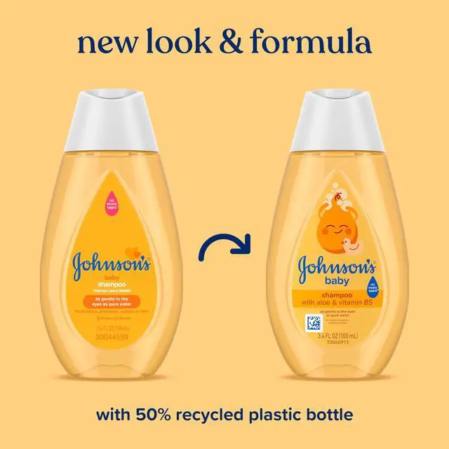 Alt view image 2 of 7 - Shampoo with Aloe Vera & Vitamin B5, Tear Free, Newborn Essentials, No added Parabens & Sulfates, Hypoallergenic, Baby Essentials, 13.6 fl. oz