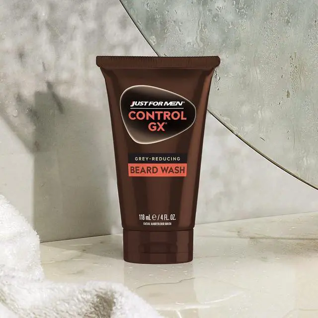 Alt view image 7 of 7 - Control GX Grey Reducing Beard Wash Shampoo with Keratin, Gradually Colors Mustache and Beard, Leaves Facial Hair Thicker Softer and Fuller, 4 Fl Oz - Pack of 1