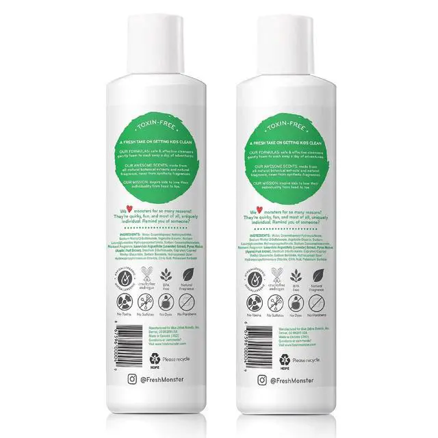 Alt view image 2 of 7 - 2-in-1 Natural Shampoo & Body Wash for Kids, Toxin-Free, Hypoallergenic, Ocean Splash (2 Pack, 8.5oz/each)