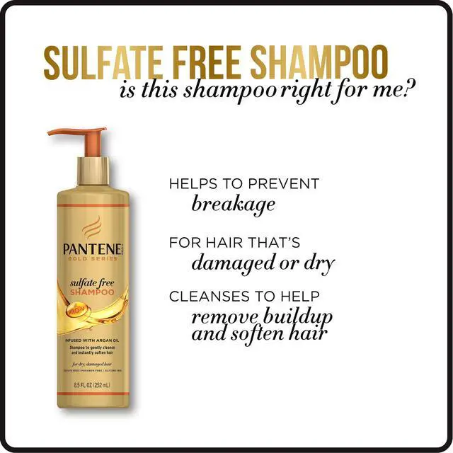 Alt view image 4 of 5 - Gold Series Argan Oil from ProV for Natural and Curly Textured Hair, Sulfate Free Shampoo, 8.5 Fl Oz