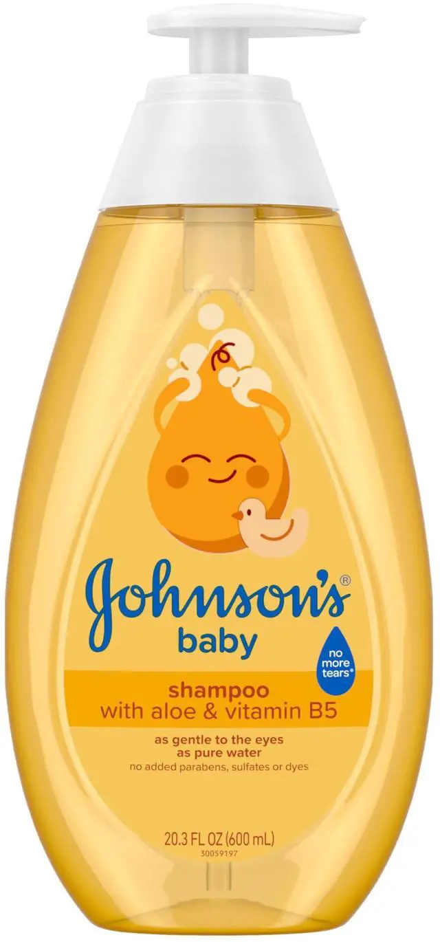 Main image of Shampoo with Aloe Vera & Vitamin B5, Tear Free, Newborn Essentials, No added Parabens & Sulfates, Hypoallergenic, Baby Essentials, 20.3 fl. oz