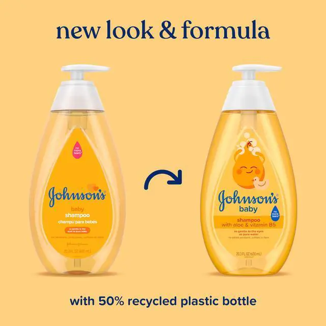 Alt view image 2 of 7 - Shampoo with Aloe Vera & Vitamin B5, Tear Free, Newborn Essentials, No added Parabens & Sulfates, Hypoallergenic, Baby Essentials, 20.3 fl. oz