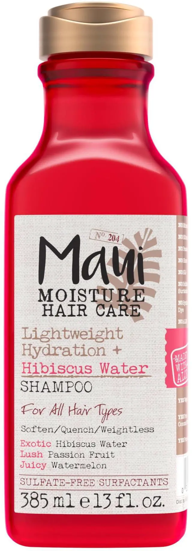 Main image of Lightweight Hydration + Hibiscus Water Shampoo, Moisturizing Aloe Vera Shampoo Softens Curly Hair, Vegan & Sulfate-Free Surfactants, 13 Fl Oz