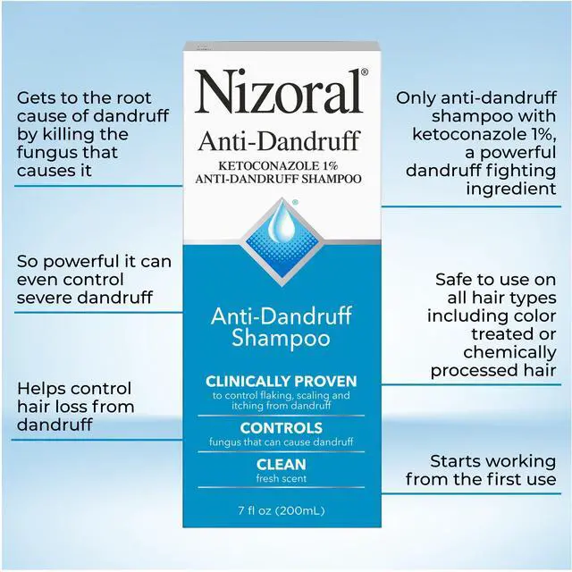 Alt view image 4 of 7 - Anti-Dandruff Shampoo with 1% Ketoconazole, Fresh Scent, 7 Fl Oz