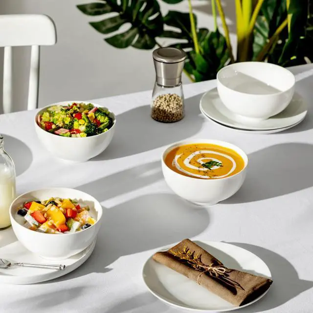 Alt view image 7 of 7 - 26 Oz White Ceramic Soup Bowls of 4, Cereal Bowls for Kitchen