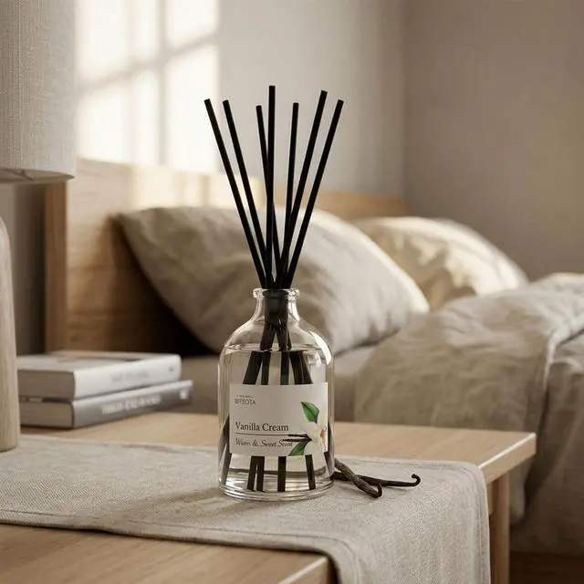 Alt view image 6 of 7 - Reed Diffuser Set for Bathroom & Home, Long Lasting Essential Oil Aroma, Glass Bottle Home Fragrance with Sticks, Ideal Gift for Woman