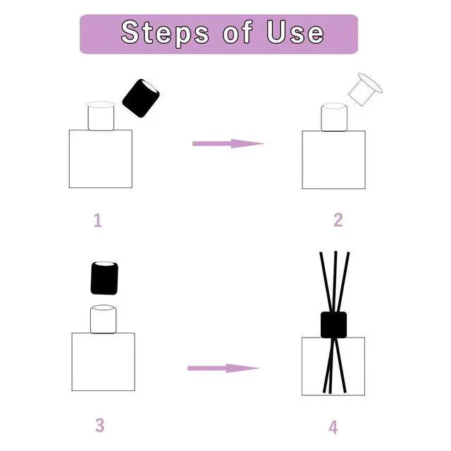 Alt view image 6 of 7 - Reed Diffuser Set with Sticks Lavender Aromatherapy Oil Scent Diffuser for Home Office Bathroom Decoration Perfume and Gifts 50ml/1.7 oz