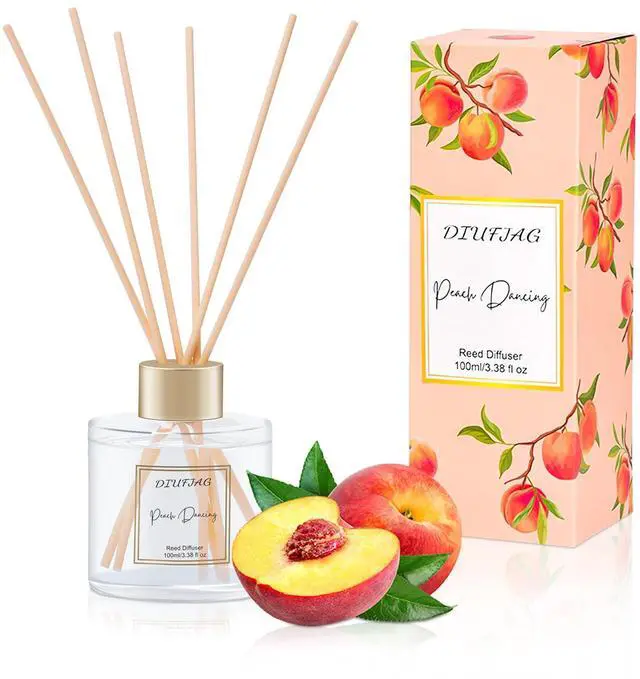 Main image of 100ml Scent Diffuser with 6 Fiber Sticks, 3.5 oz Reed Diffuser Set