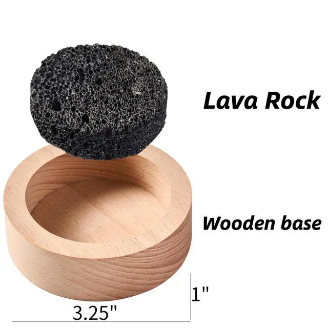Alt view image 2 of 7 - Small Passive Lava Rock Diffuser for Essential Oils Great for Decorating at Desk, Office or Car