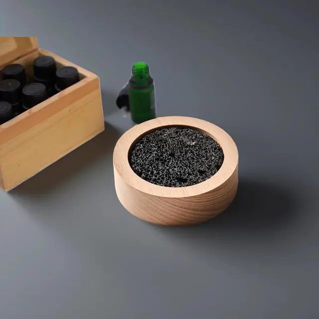 Alt view image 4 of 7 - Small Passive Lava Rock Diffuser for Essential Oils Great for Decorating at Desk, Office or Car