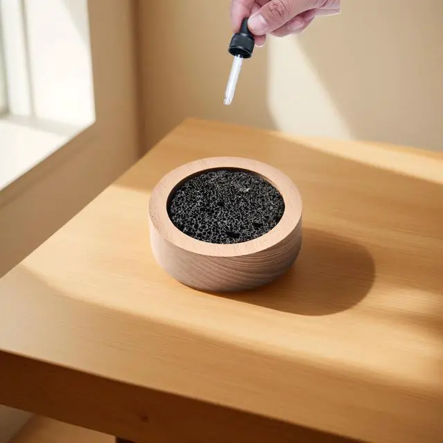 Alt view image 5 of 7 - Small Passive Lava Rock Diffuser for Essential Oils Great for Decorating at Desk, Office or Car