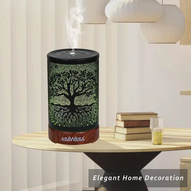 Alt view image 3 of 7 - Diffusers for Essential Oils with Multicolor Night Light (Banyan)
