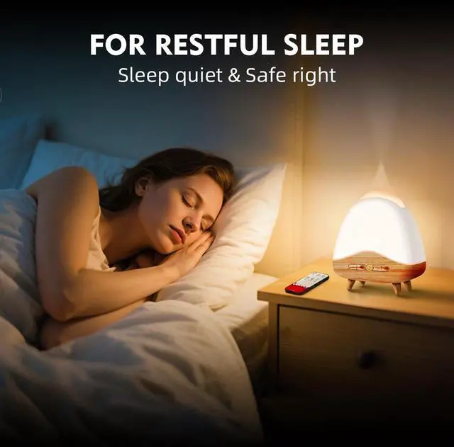Alt view image 3 of 7 - Night Light Essential Oil Diffuser with Flame, 300ML Ultrasonic Aroma Diffuser, 7 Color Lights with Remote Control, Cool Mist, Timed Mist, Auto Shut-Off for Home, Bedroom, Hotel, Office, Yoga (White)