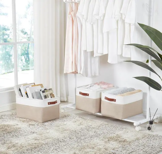 Alt view image 7 of 7 - Storage Bins, Large Fabric Storage Baskets for Shelves 1 Pack