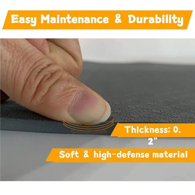 Alt view image 2 of 7 - Under Desk Elliptical Equipment Mat, Electric Leg Foot Exerciser Machine Mat while Sitting for Seniors, Anti-slip and Lightweight Ellipse Rubber Matt to Protect Concrete, Hardwood Floors,Carpet