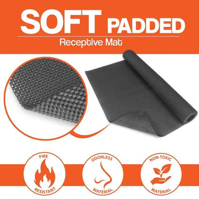 Alt view image 2 of 7 - helf, Cabinet and Woodworking Non Slip Padded Rubber Mat 24 x 48"
