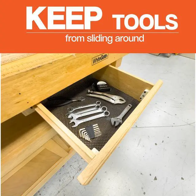 Alt view image 5 of 7 - helf, Cabinet and Woodworking Non Slip Padded Rubber Mat 24 x 48"