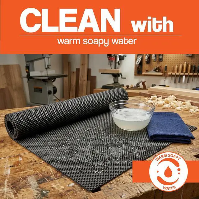 Alt view image 6 of 7 - helf, Cabinet and Woodworking Non Slip Padded Rubber Mat 24 x 48"