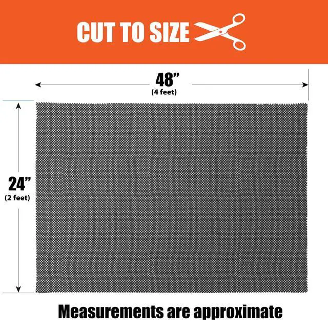 Alt view image 7 of 7 - helf, Cabinet and Woodworking Non Slip Padded Rubber Mat 24 x 48"