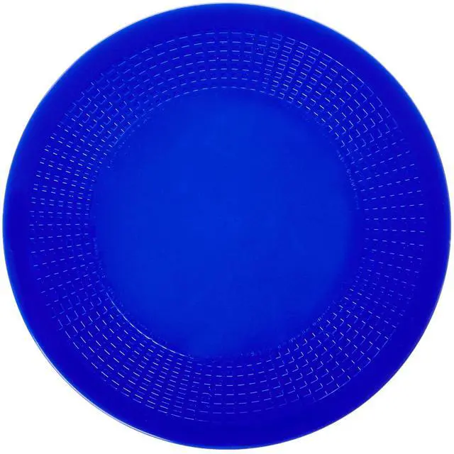 Main image of Non-Slip Mat, Ideal Daily Living Aid for Independent Living and Caregivers, Designed to Address Stabilization and Gripping Problems Found Around the Home, Blue Textured Pad 7-1/2" Diameter x 1/8"