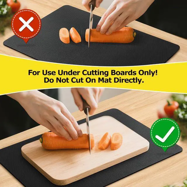 Alt view image 2 of 7 - Upgraded 10 x 15 Non-Adhesive Non-Slip Cutting Board Mat Multi-Purpose
