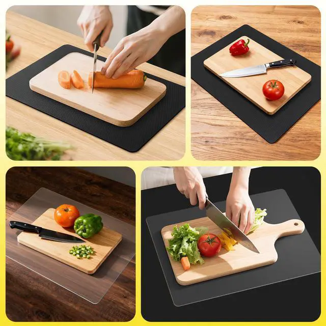 Alt view image 5 of 7 - Upgraded 10 x 15 Non-Adhesive Non-Slip Cutting Board Mat Multi-Purpose