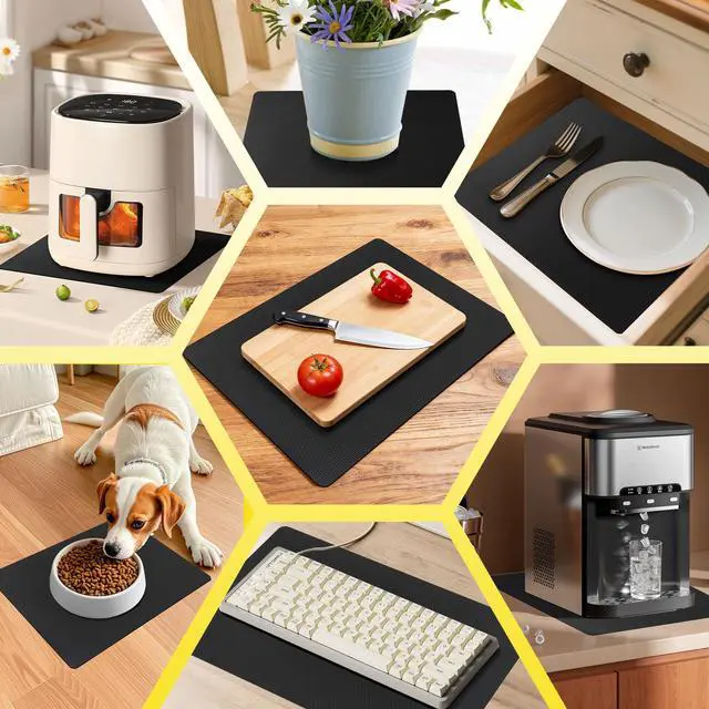Alt view image 7 of 7 - Upgraded 10 x 15 Non-Adhesive Non-Slip Cutting Board Mat Multi-Purpose