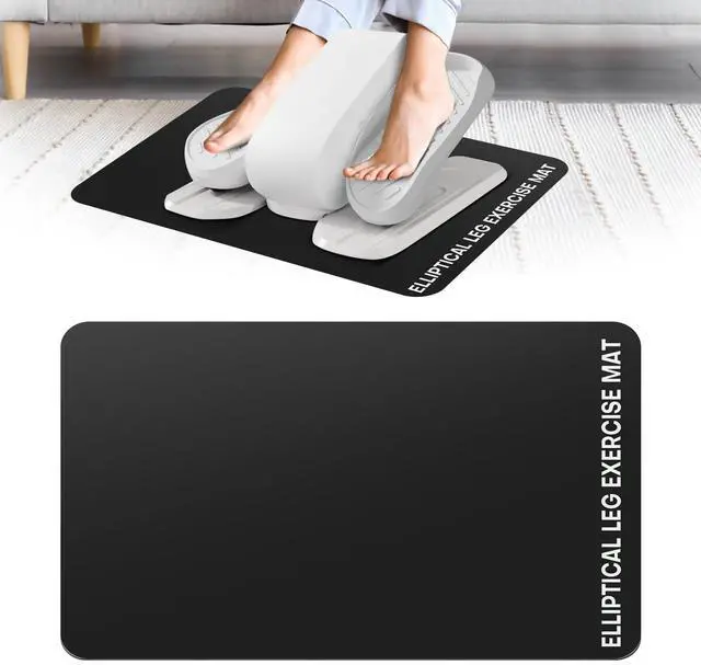Main image of Under Desk Elliptical Mat - Non-Slip Exercise Equipment for Peloton Bike, Small Exercise Mat for Desk Workout Equipment